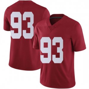 NCAA Men's Alabama Crimson Tide #93 Jah-Marien Latham Stitched College Nike Authentic No Name Crimson Football Jersey DN17T81FM